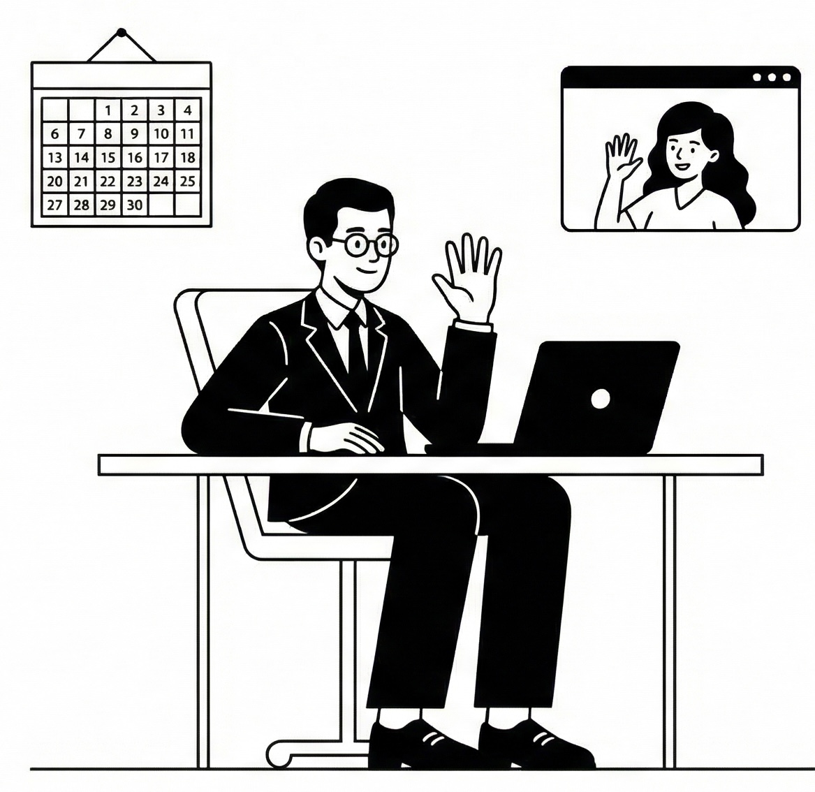 Video call illustration